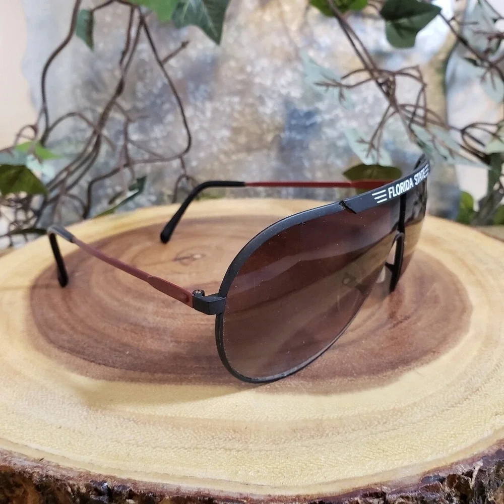 MEN'S Florida State Black Framed Aviator Sunglasses UV100 (100% UV‎ Protection)